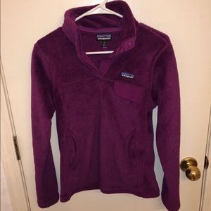 Purple Patagonia Fleece Pullover